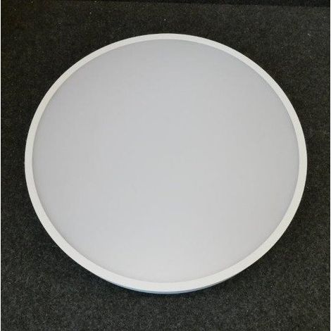 Plafonnier LED 36W en saillie blanc diffuseur satine Ø 420x90mm 3000K 2530lm 230V IP20 Slett Planlicht