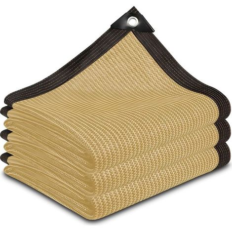 Malla de sombreo, 90% de sombra, para pérgola, terraza, invernadero, gallinero o plantas - Beige (3x4m) (1/5)