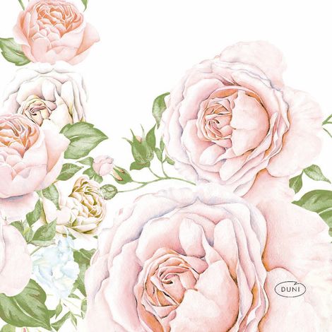 Duni Servietten Rose Glory 24 x 24 cm - 20er Pack Servietten
