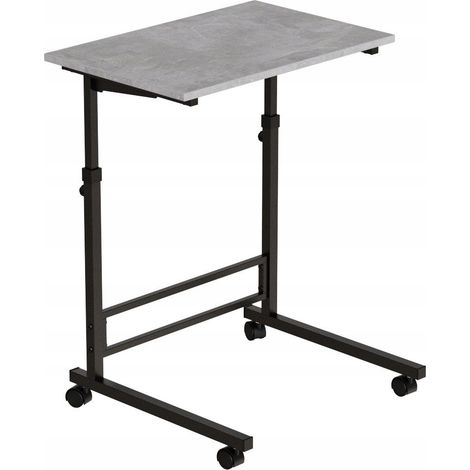 Amigo verstellbarer Beistelltisch 620x600x400 schwarz/beton TM SMART REGALY