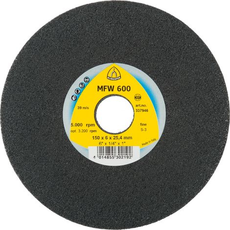 Klingspor UNITIZED WHEEL 600 Kompaktscheiben, 150 x 6 x 25,4 mm Fine Siliziumkarbid (1/3)