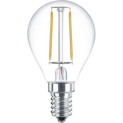 Lampadina Led a Filamento E14 G45 a sfera 2W Bianco caldo 2700K Novaline