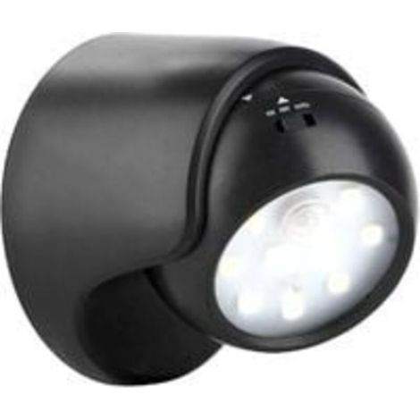 Applique murale extérieure avec détecteur de mouvement  Éclairage extérieur à LED de 1000 lumens  Éclairage sans fil alimenté par batterie  Rotation et inclinaison à 360 degrés