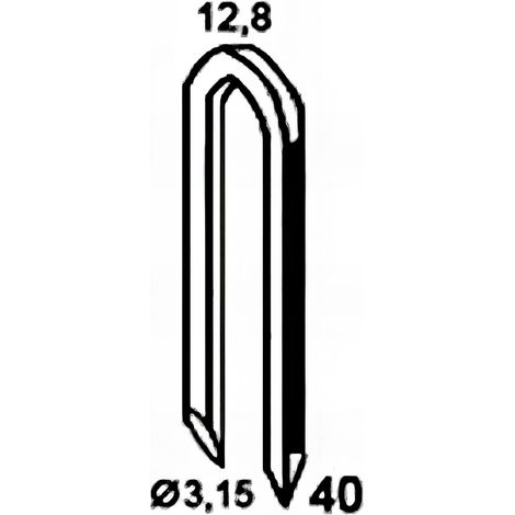 1500 crampillons galvanisés à chaud 12,8 x 30 x D. 3,15 mm HDG - BDCR3230D6 - Alsafix