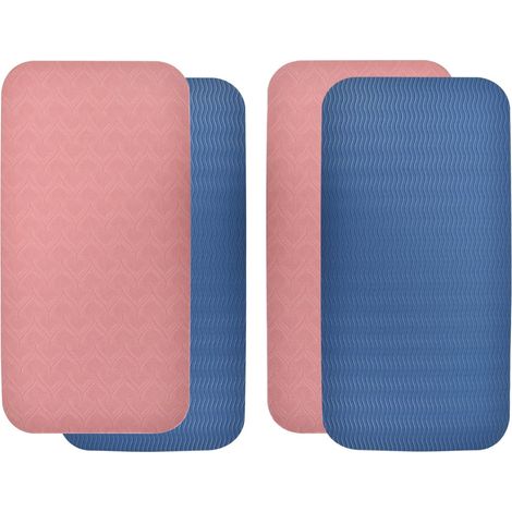 2 Pièces Tapis de Yoga Fitness Genouillère, Léger et Antidérapant en TPE pour Protéger les Genoux, Poignets et Coudes, 34171 CM (1/5)