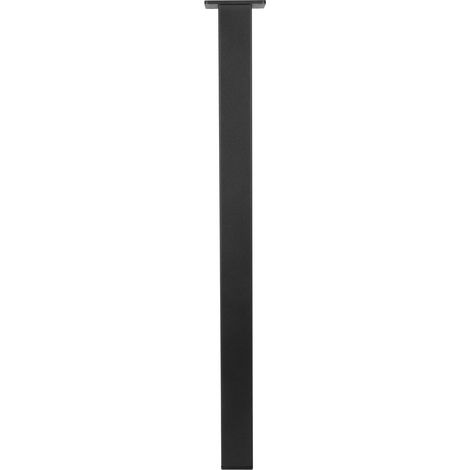 Pied de table carré noir - 50 x 50 x 720 mm