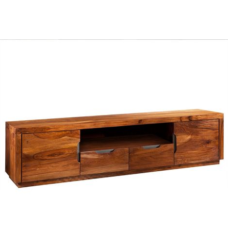 TV-Board Sheesham 200x45x50 walnuss lackiert DUKE 123