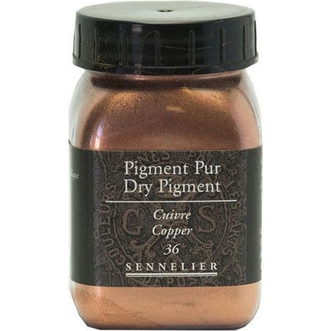 Pigment pour création de peinture - SENNELIER - Cuivre - Pot 200 ml - Haute qualité - Teintes personnalisées (1/2)