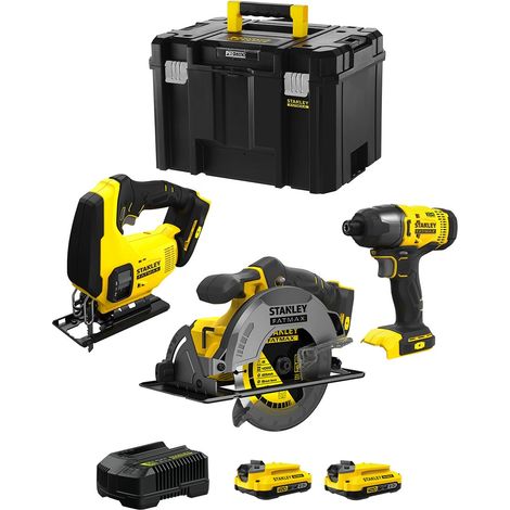 STANLEY FatMax Kit SVK304 (SFMCS600 + SFMCS500 + SFMCF800 + 2 x 2,0 Ah + Cargador + TSTAK VI) (1/5)