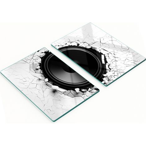 Pannelli decorativi multifunzionali in vetro con stampa e altoparlante, 2x40x52 cm (1/5)