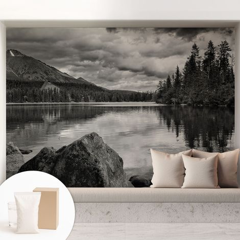 Tapete Vliestapete mit Kleber für Wohnzimmer Schlafzimmer Küche - Wanddekoration Bergpanorama 208x146 cm (1/5)