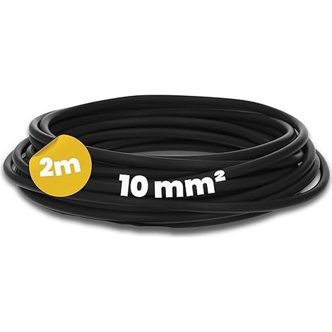 Cable H07V-K 10 mm² Black, Flexible Electric Wire Stranded (1/5)