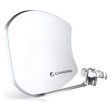 Parabole - CAHORS - BISAT - Multisatellite - Fibre SMC - Blanc
