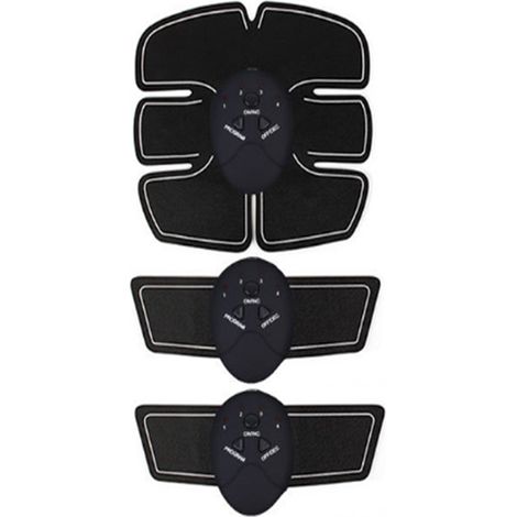 Ceinture Abdominale Musculation Toning Électrostimulation Vibrante Chauffante, Entraîneur Muscles Abdos Rechargeable (1/4)