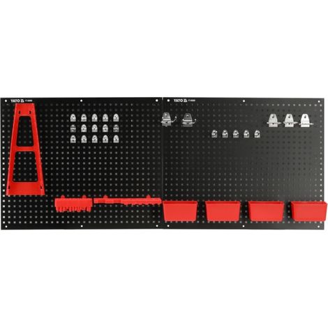 TAVOLA PORTAUTENSILI IN METALLO CON CONTENITORI E MANIGLIE. SET DA 34 PEZZI (1/2)