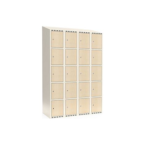 kaiserkraft  Armadietto a 5 scomparti Fydor  HPL  4 colonne 