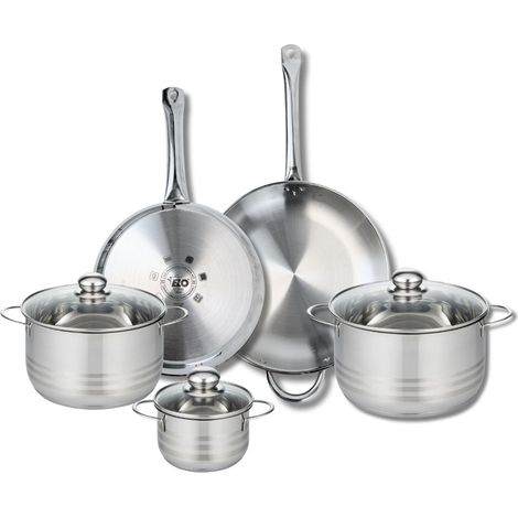 Ensemble de 2 Poêles de cuisson 28 et 32 cm et 3 faitouts 14, 20 et 24 cm Elo Profi Brillant (1/5)