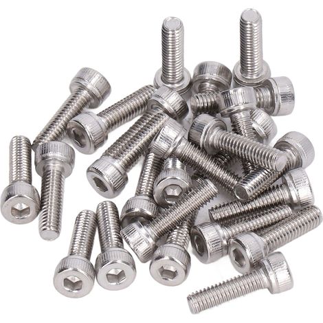 Kit de 100 vis à tête hexagonale creuse en acier galvanisé M4x0,7 mm (2800-0004-0014) (1/5)