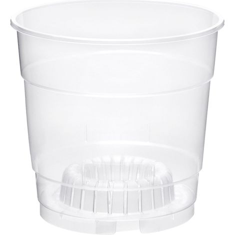 Garronda Pots Horticulture Ronds Transparents Pots pour Culture de Plants de Plantes et Fleurs GD-0024 (Transparent, ⌀ 12cm H 10,5cm)