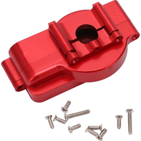 Boîtier de boîte de vitesses en alliage d'aluminium pour Traxxas LaTrax 1/18 - Pièce de rechange rouge (1/5)