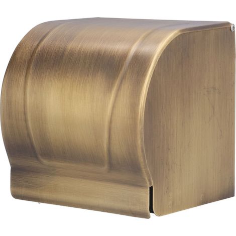 Distributeur d'essuie-tout mural en cuivre vieilli – Support étanche pour cuisine, salle de bain et toilettes (1/5)
