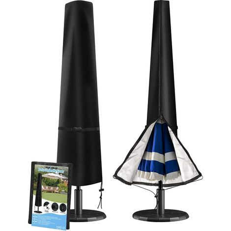 Housse Parasol Deporte avec Sac de Rangement ,Imperméable Anti-UV Housses pour Parasols de Jardin Plage Balcon (1/5)