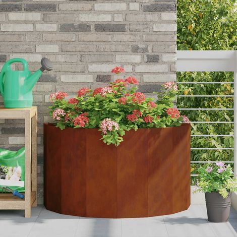 Pflanzkübel Rostig 90 x 45 x 50 cm Wetterfeststahl (1/5)