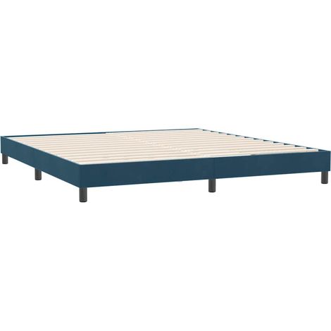 Maison Exclusive - Bettgestell ohne Matratze Dunkelblau 180x220 c (1/5)