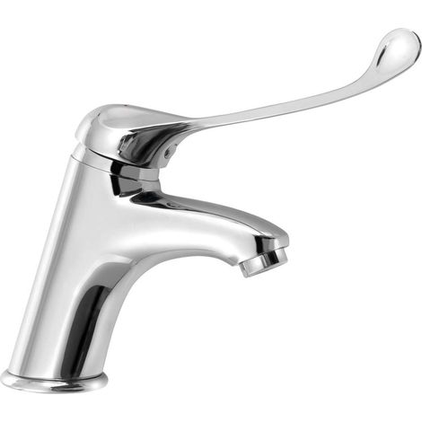 Aqualine Hospital - Miscelatore per lavabo, leva medica, cromato 1107-44 (1/2)