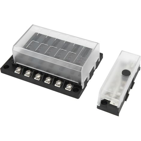 12-fach Sicherungshalter mit LED-Anzeige, 100 A, hitzebeständig, für Autos, Wohnmobile, Yachten und Boote, 10–32 V (1/5)