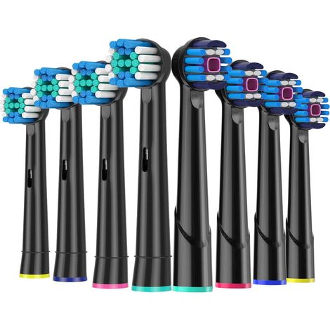 Têtes de brosse à dents électriques pour OralB : têtes de brosse à dents électriques Precision Clean et 3D Clean pour les modèles Braun Oral-B Vitality Pro, Genius X, Pro Pro Series 3 Plus, Pro 3 (1/5)