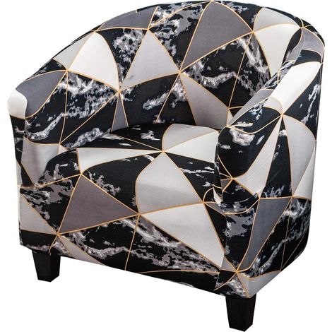 Housse de chaise, housse de chaise de baignoire en polyester Spandex à haute élasticité Housse de fauteuil Housse de canapé souple pour meubles (1/5)