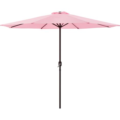 Sombrilla Sonn Budapest 300 x 230 cm Vara de Acero Rosa pastel [casa.pro]®