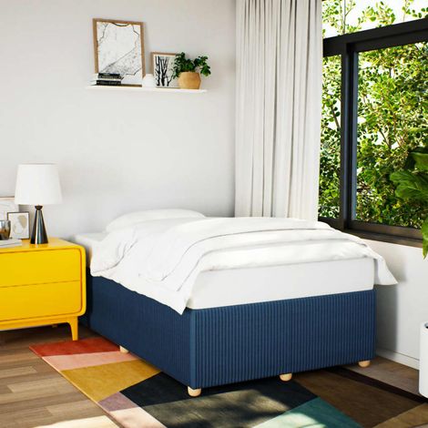 Estructura de cama sin colchón tela azul 120x200 cm vidaXL (1/5)
