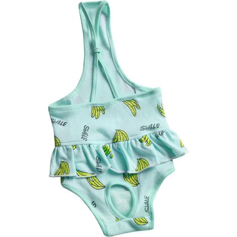 Couche hygiénique pour chienne avec bretelles ajustables, sous-vêtements imprimés réutilisables, culottes et shorts physiologiques pour chiennes - XL - Vert (1/5)