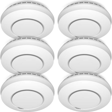 ELRO FZ5002R Connects Rilevatore di Fumo accoppiato Senza Fili-con sensore di Calore-è Conforme alla Norma Europea EN14604-6, 6 Pezzi (1/4)