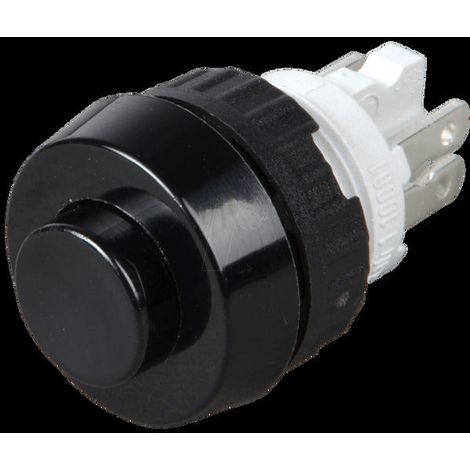 [NEUWERTIG] B-Ware RAFI Drucktaster Taster Schalter 0,7A 250VAC 1x Ein Ø19 15,2mm sw Faston (1/2)