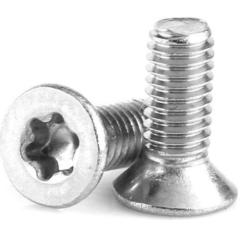 M3 304 Stainless Steel Flat Head Screws, 50 Pieces, A2 70 (1/5)
