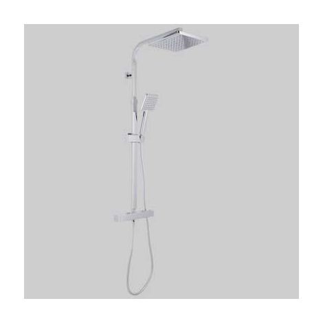 SET COLONNA SQUARE QUADRA CON MISCELATORE TERMOSTATICO  Cromata     CARDINALE