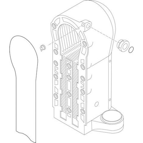 Ersatzteil 87154069400 Wärmetauscher von BOSCH - 87154069400