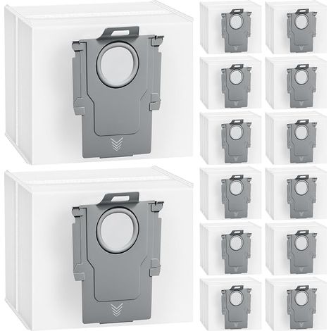 Confezione da 14 sacchetti di ricambio da 3 litri per aspirapolvere Roborock Q5, Q5+, Q7+, Q7 Max+, S8+, S8 Pro Ultra, S7 MaxV Ultra (1/5)