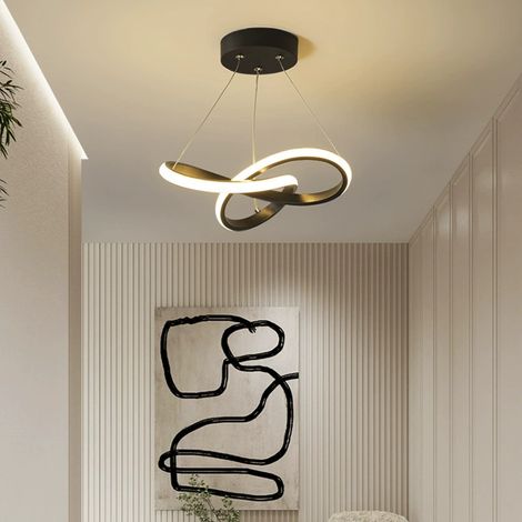 Suspension pour couloir, Éclairage de passage, Luminaire suspendu moderne et minimaliste, Éclairage d'entrée, Suspension créative pour petits balcons (30 cm, 3000 K)