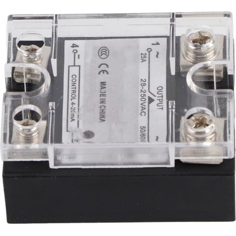 Régulateur de tension intelligent à semi-conducteurs avec entrée 4-20 mA, relais SCR-25LA, régulateur de courant et de tension 28-250 V CA (1/5)