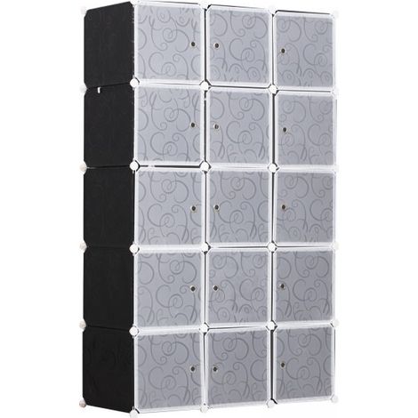 Armoire Walter grise et noire (1/5)