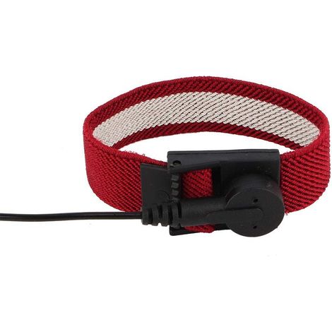 Verstellbares antistatisches Armband – Erdungsarmband – Krokodilklemme – Schutz vor statischer Aufladung