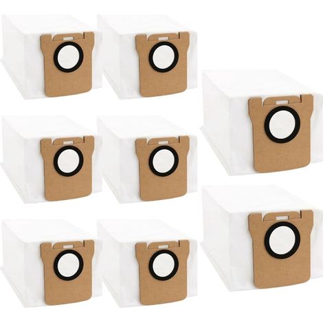 8-piece dust bag set, 2.5L vacuum cleaner bag with large capacity, compatible with S10 PLUS, S10 PRO PLUS, S10, S10 PRO, S20 PRO, X10 robot vacuum cleaners as a replacement bag (1/5)