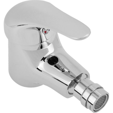 PrimeMatik - Robinet à levier unique avec cartouche en céramique et buse de bidet rotative chromée avec fonctions eau chaude et froide (1/5)