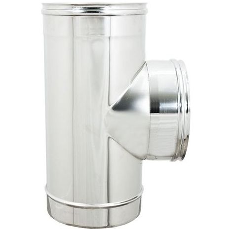 Raccordo inox t 90° diametro 80 ff 304l - zinco calabria (1/2)