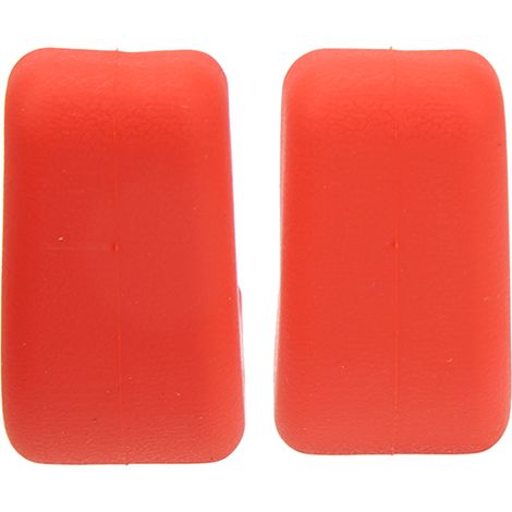 Paar Schutzkappen für die Abschlepphaken an der Stoßstange, kompatibel mit Wrangler JK JL Gladiator TJ 2007–2023, rot (1/5)