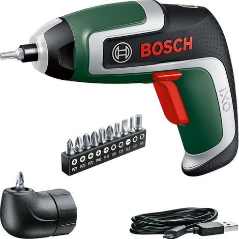 Visseuse compacte sans fil Kit (7e génération 3,6 V 2,0 Ah 5,5 Nm adaptateur de renvoi d'angle incluse câble micro-USB visse jusqu'à 190 vis livré dans un carton) (1/5)